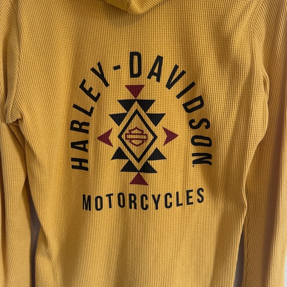 Harley Davidson Western Aztec Henley - Picture 2 of 6